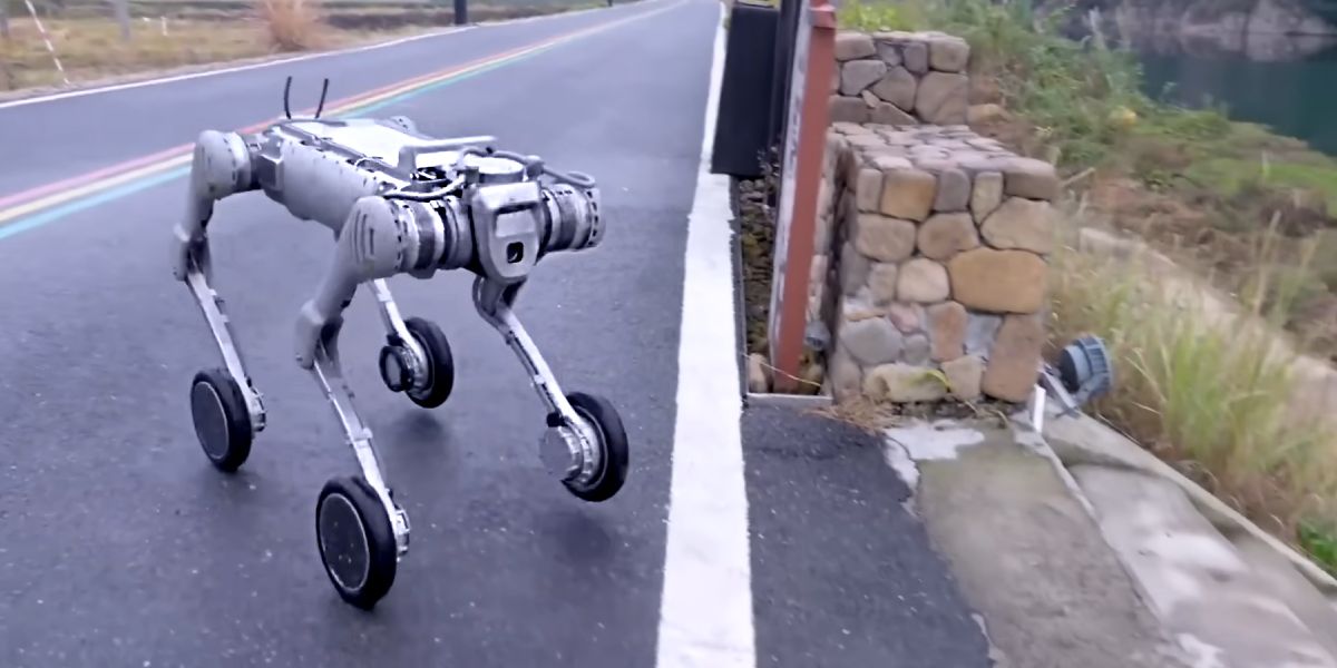 Робот Unitree B2 W Lidar, що навчається