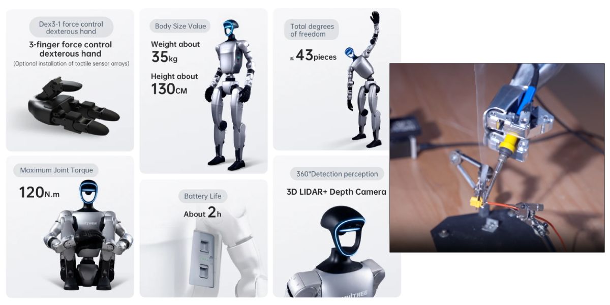 Технічні характеристики Unitree G1 Edu Flagship B-U4