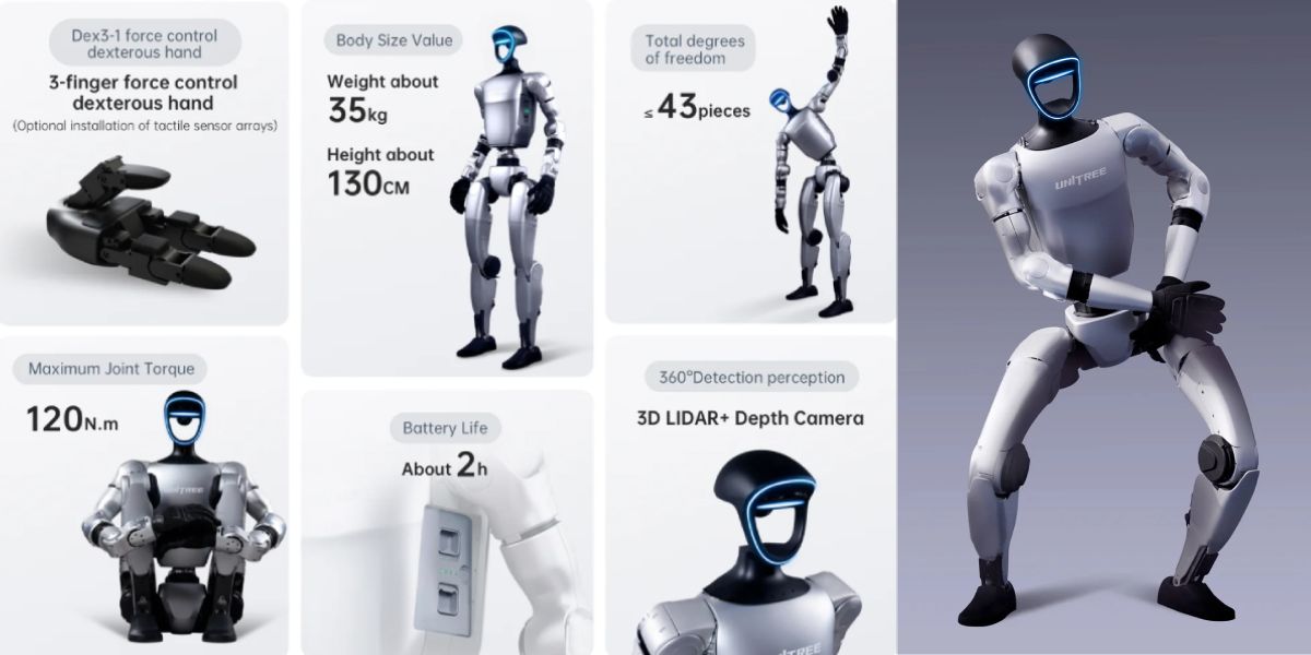 Робот Unitree G1 Edu Flagship C-U5