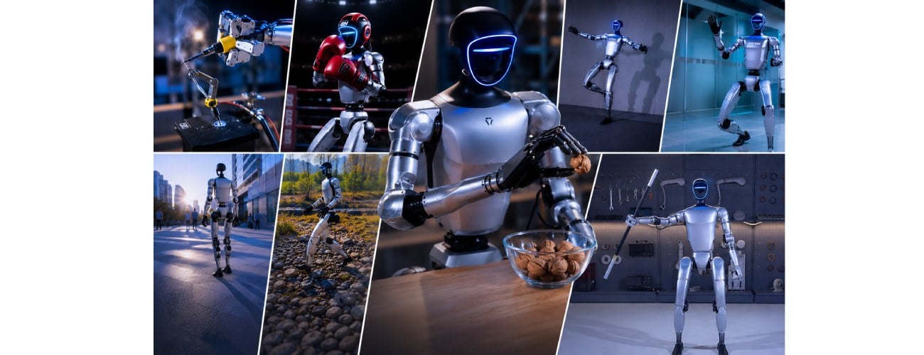 Unitree G1 Edu Pro — humanoid robot with robotic hands for precise object gripping