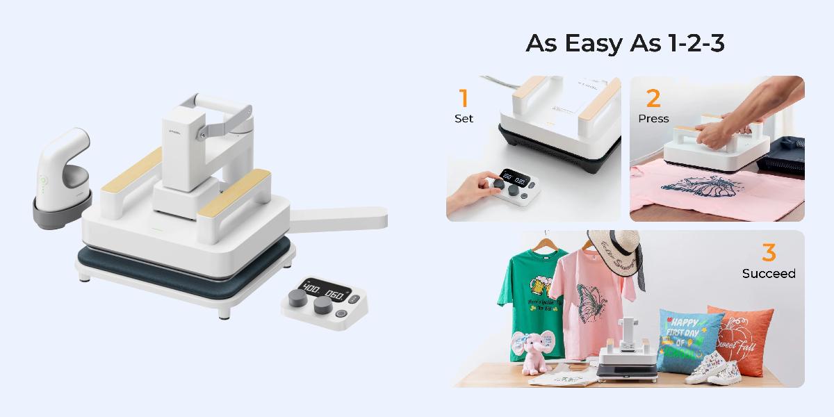 xTool Heat Press All-in-One Kit: швидкий старт сімейного бізнесу