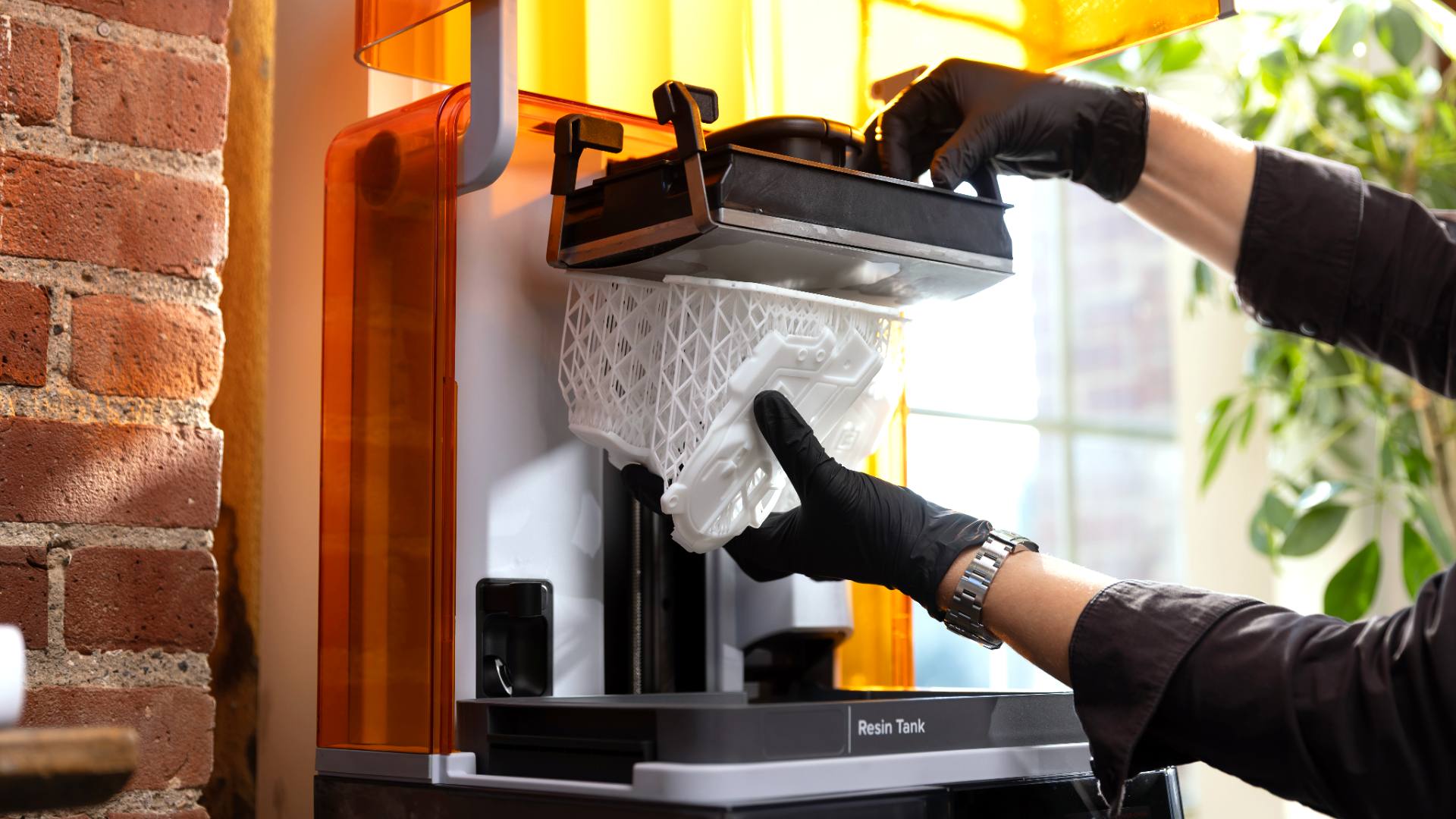 Wydruk skomplikowanych części mechanicznych z cienkimi podporami w Formlabs Form Studio 1