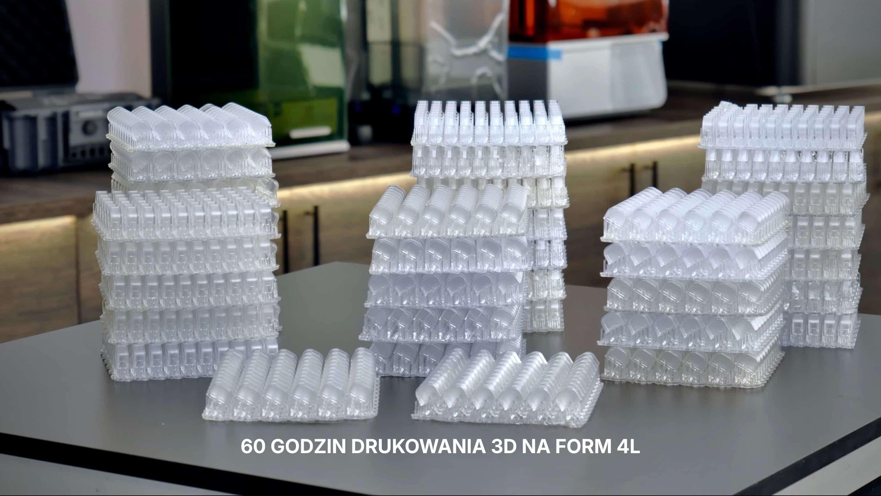 Skalowanie produkcji masowej: setki detali z żywicy uzyskane po 60 godzinach ciągłego druku 3D