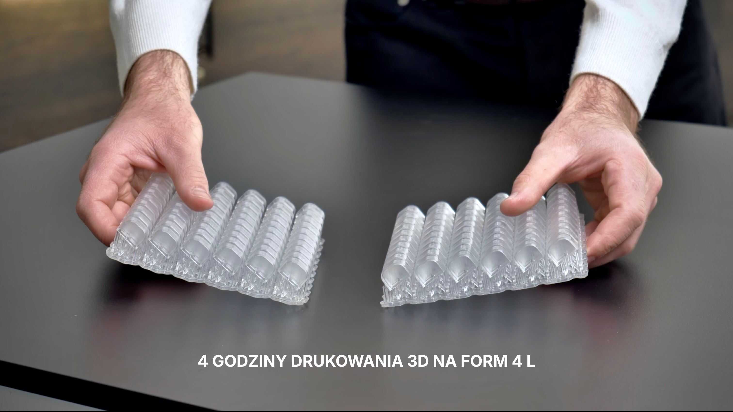 Szybkie prototypowanie: dwie pełne platformy z przezroczystymi detalami wydrukowane w 4 godziny na Form 4L