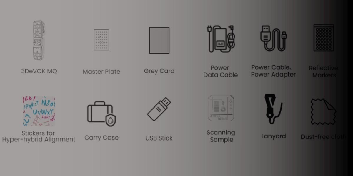 Комплектація 3D-сканера 3DeVOK MQ