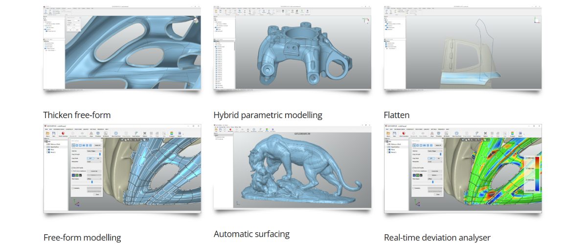 Функціонал програми для 3Д сканерів QuickSurface Pro