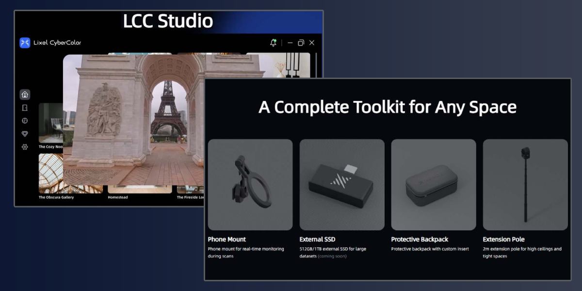 XGRIDS 3D-камера PortalCAM: ПЗ, комплектація