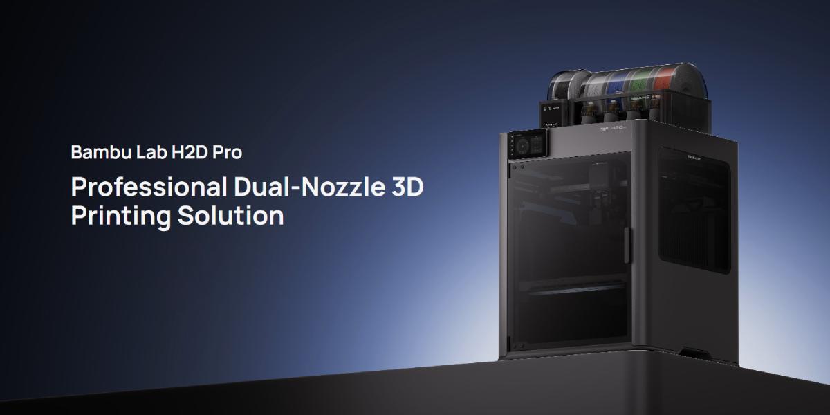 3Д принтер Bambu Lab H2D Pro, точний друк 2 соплами