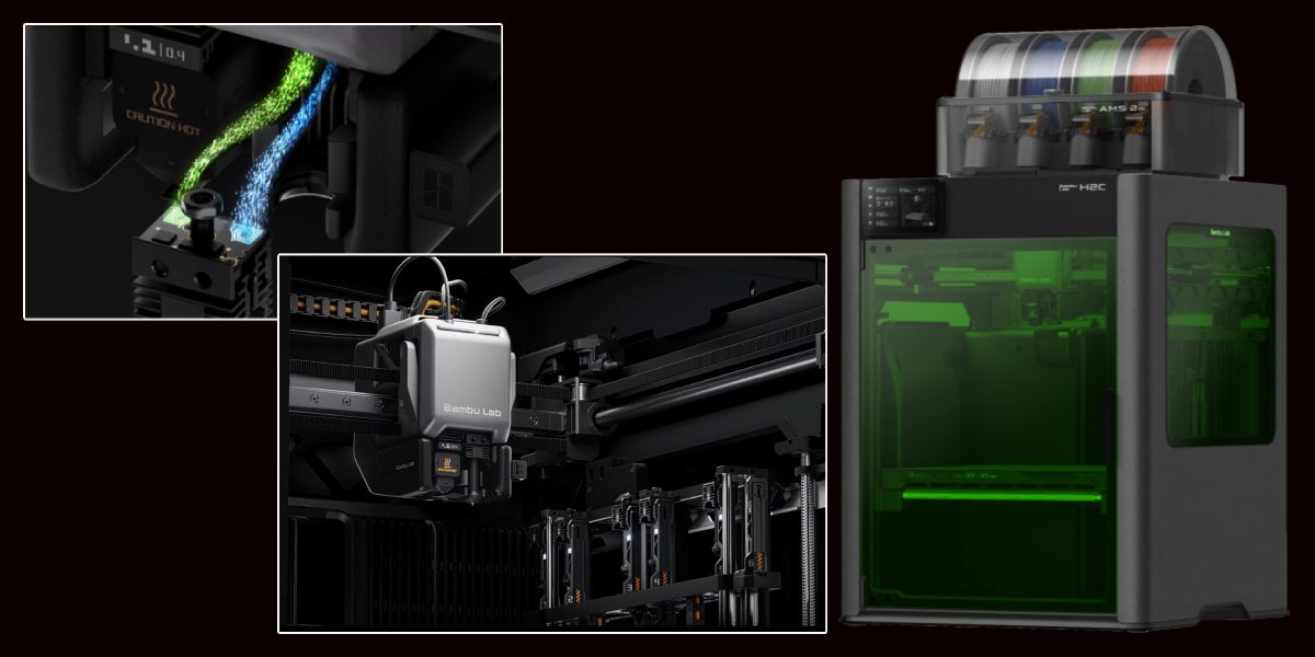 3D принтер Bambu Lab H2C Laser Full Combo 10W, фото