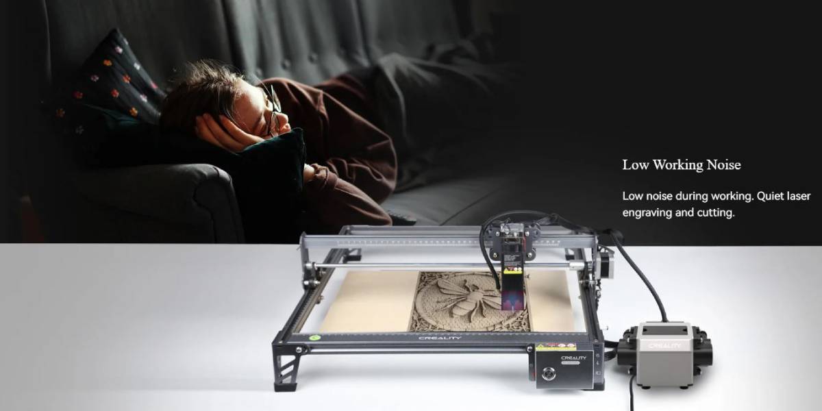 Creality CR-Laser Falcon Air Assist – низький рівень шуму