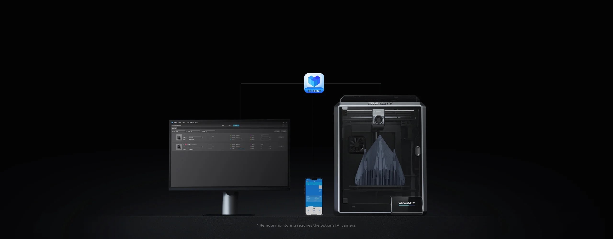 K1 може друкувати через USB-флешку або Wi-Fi