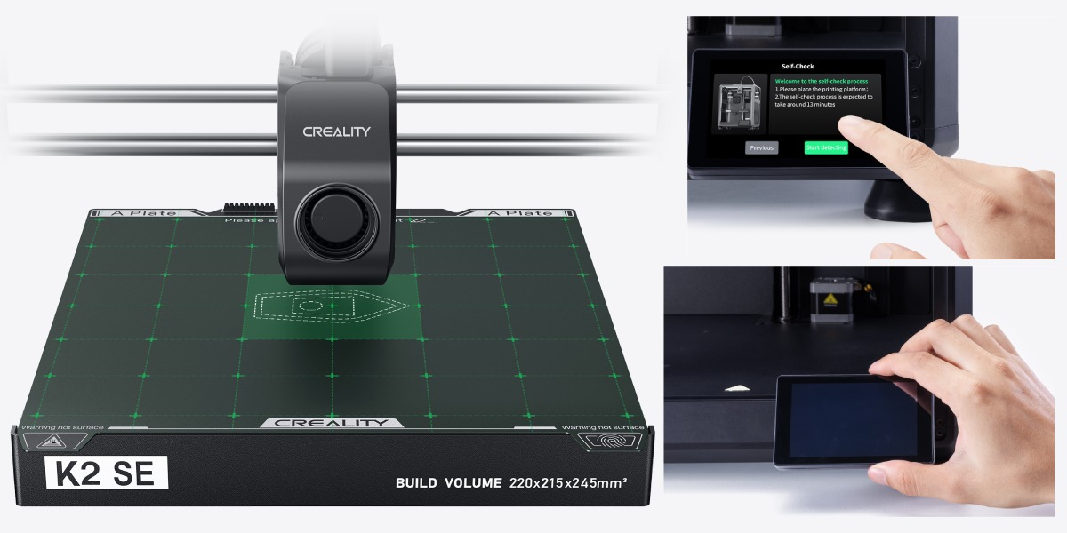 Creality K2 SE об'єм друку 220х215х245 мм