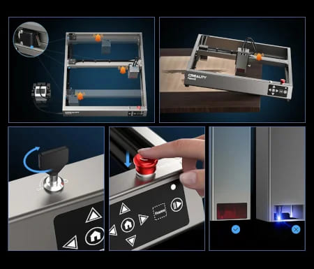 Creality Falcon2 22W - підтримує багато матеріалів