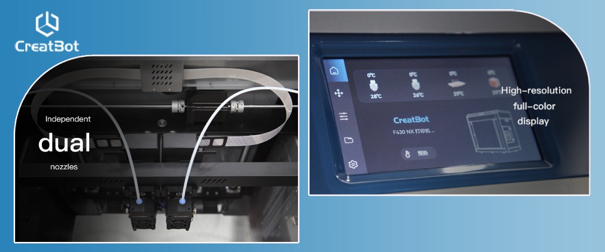 3D принтер з 2 екструдерами CreaBot F430 NX