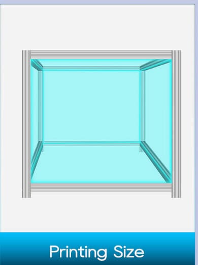 Розмір області друку принтера Dowell DMPlus