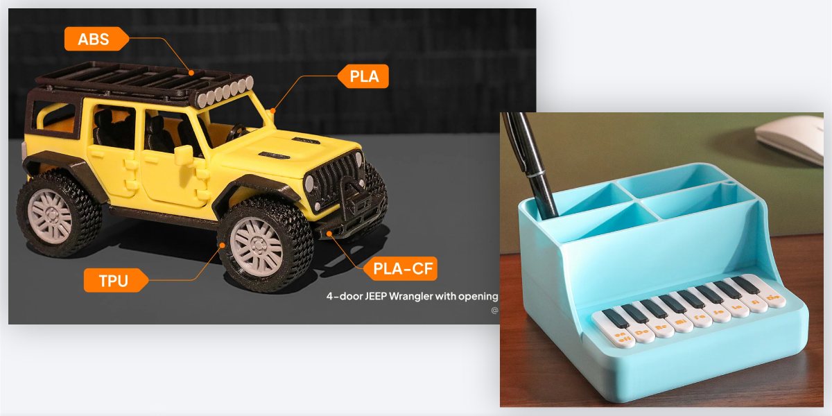 Можливість друку різними кольорами та матеріалами