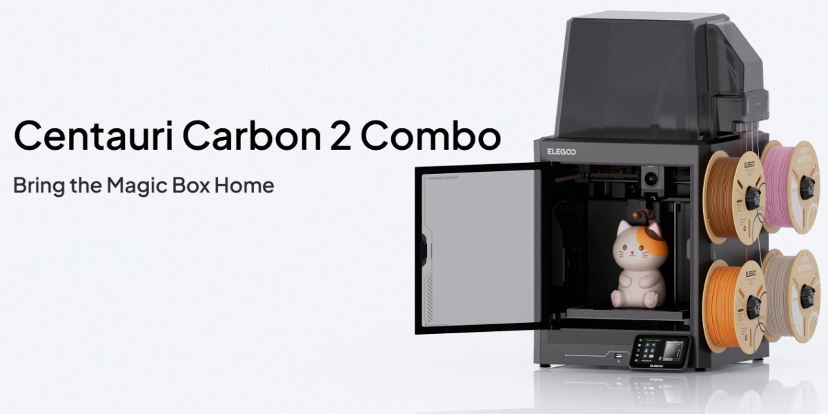 3D принтер Elegoo Centauri Carbon 2 Combo: для виробництва та дому