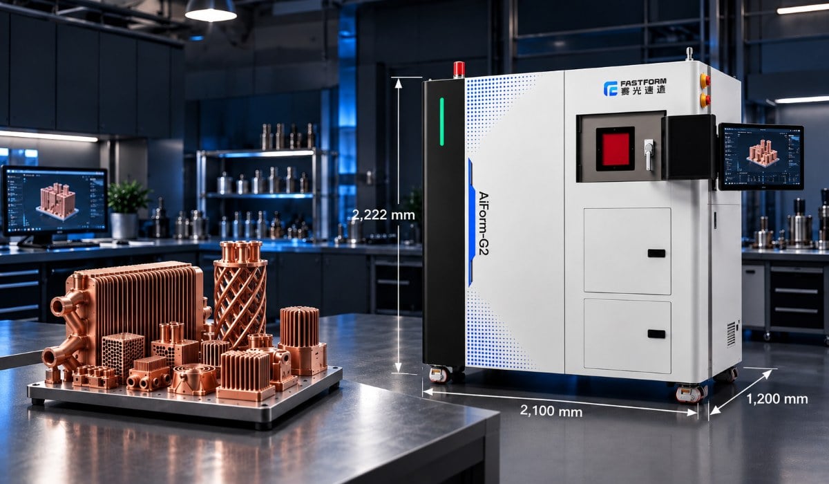 FastForm AiForm-G2 Green Laser — industrial SLM 3D printer for printing pure copper
