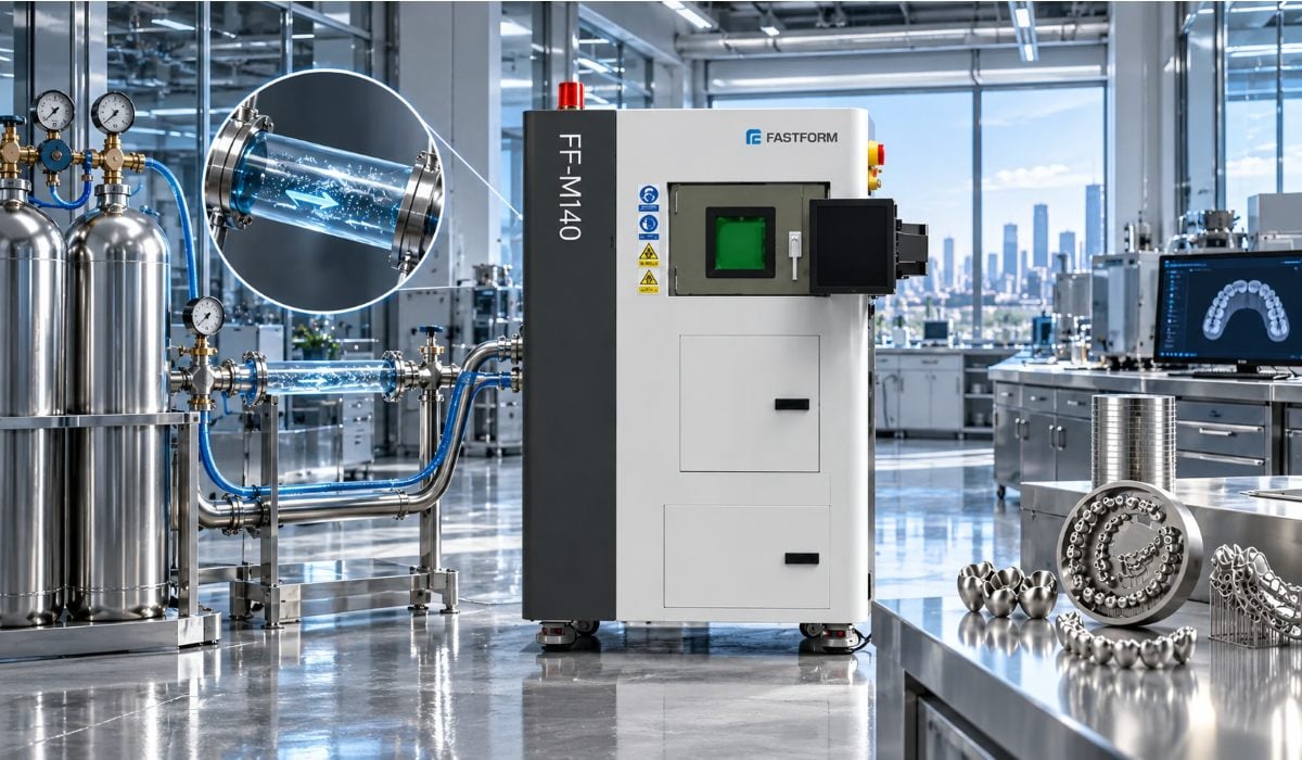 Schutzgaskreislaufsystem des zahnärztlichen 3D-Druckers FastForm FF-M140C H