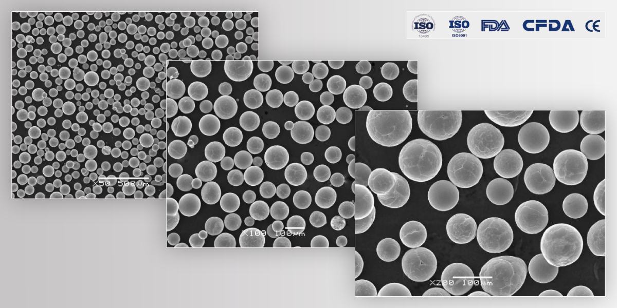 Сферичний порошок IMT IN718 під мікроскопом