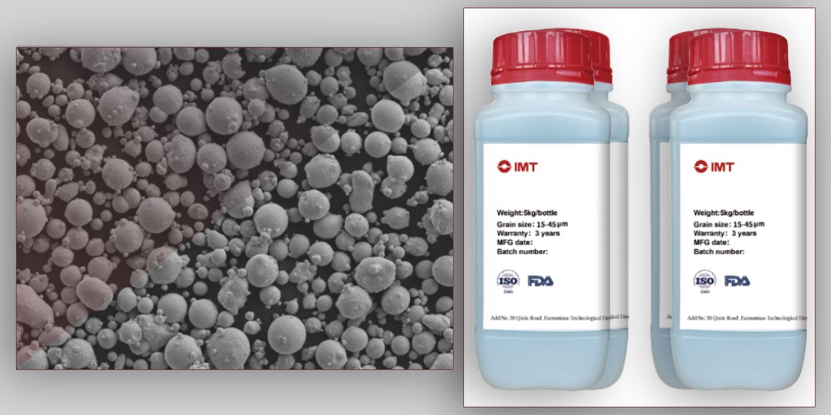 IMT Ti6Al4V: сферичний титановий порошок для 3D-друку 15-53 мкм 5 кг