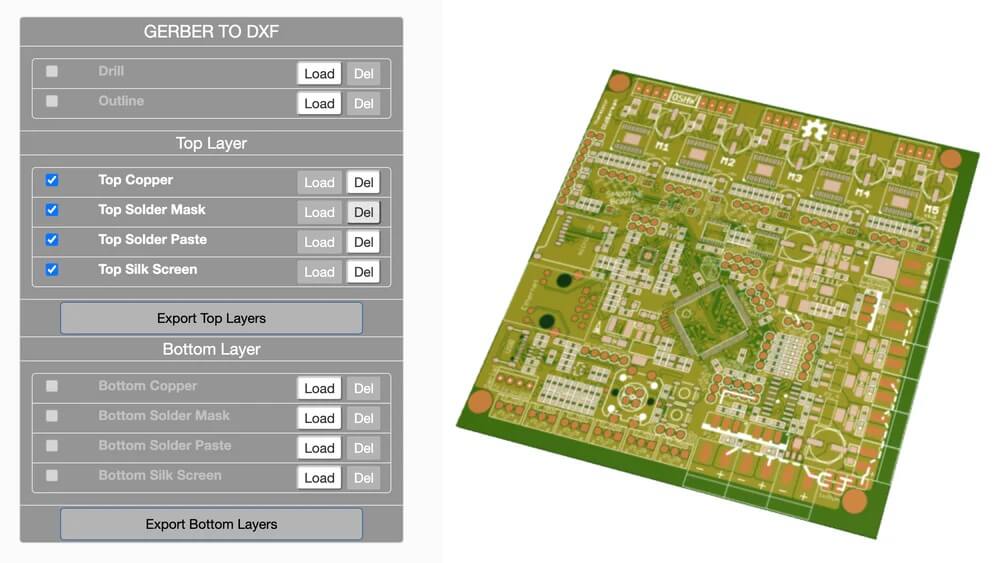 Інтерфейс користувача програмного забезпечення для конвертації файлів Gerber-to-CAD для безшовної інтеграції з ЧПК Carvera.