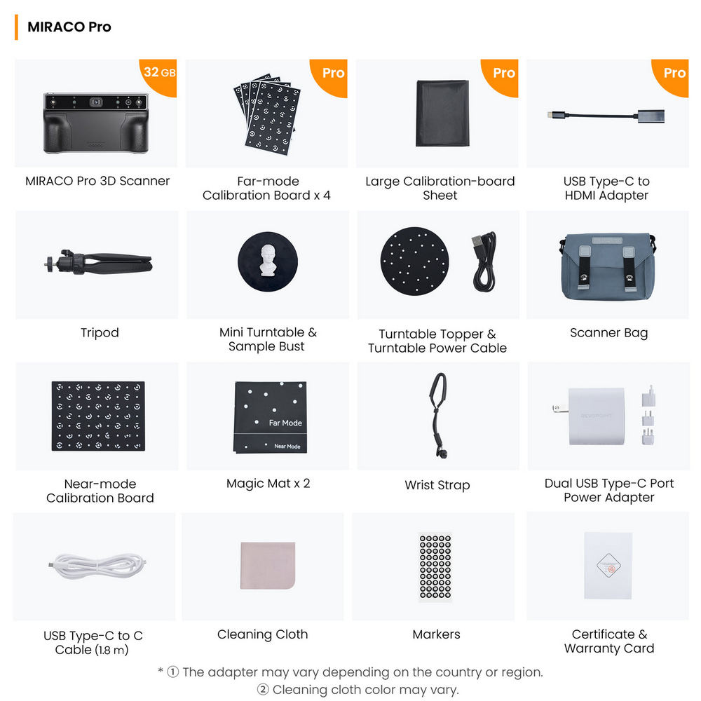 ЗД сканер Ревопоінт Мірако Про