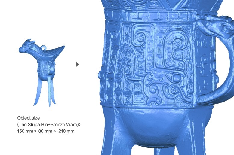 Відтворення мікродеталей 3Д сканер Shining 3D Transcan C