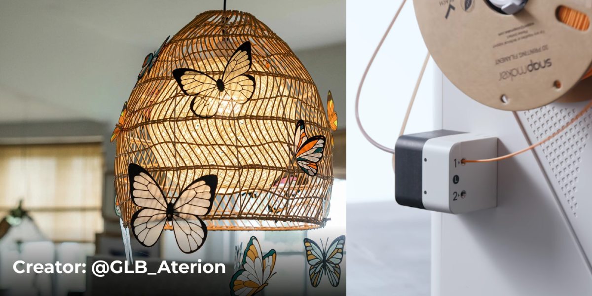 Snapmaker U1 3D printer, photo of finished products