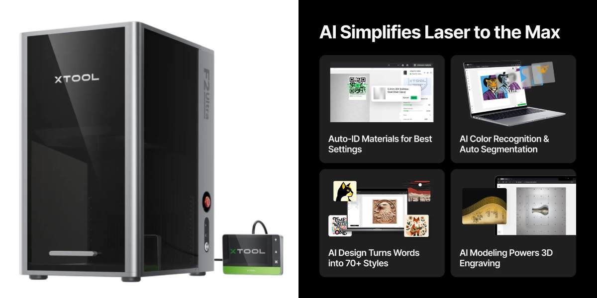xTool F2 Ultra автономний гравер з одиничним лазером, фото