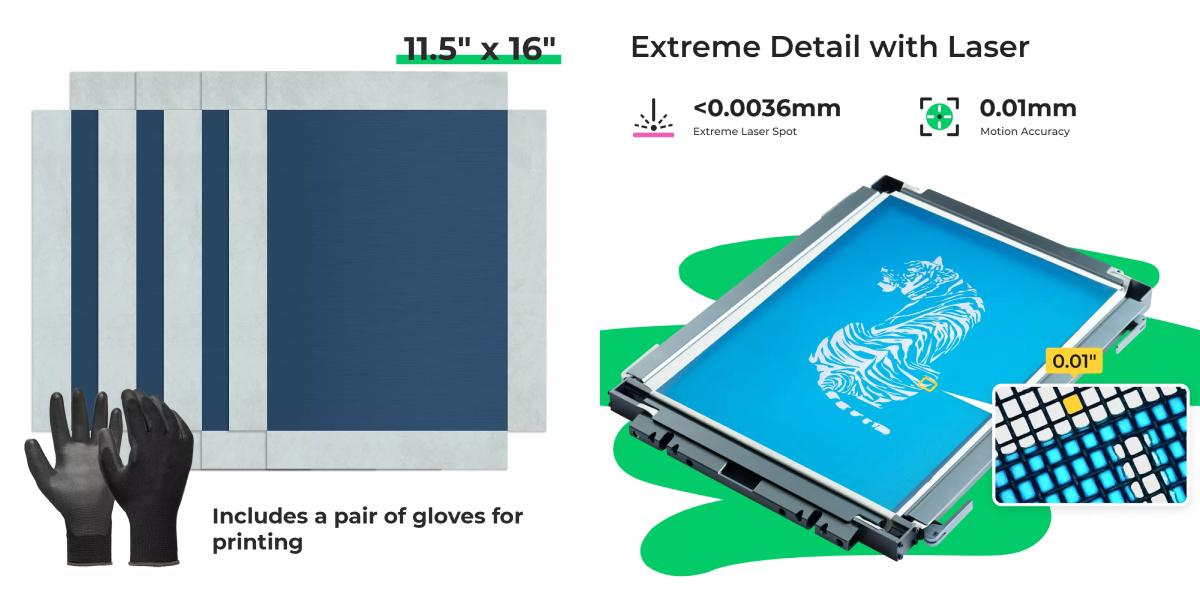 11.5" x 16" Coated Screen 4 pcs | xTool D/S1, photo