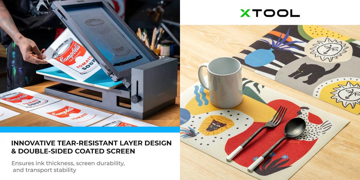 High-quality screen printing with xTool screens
