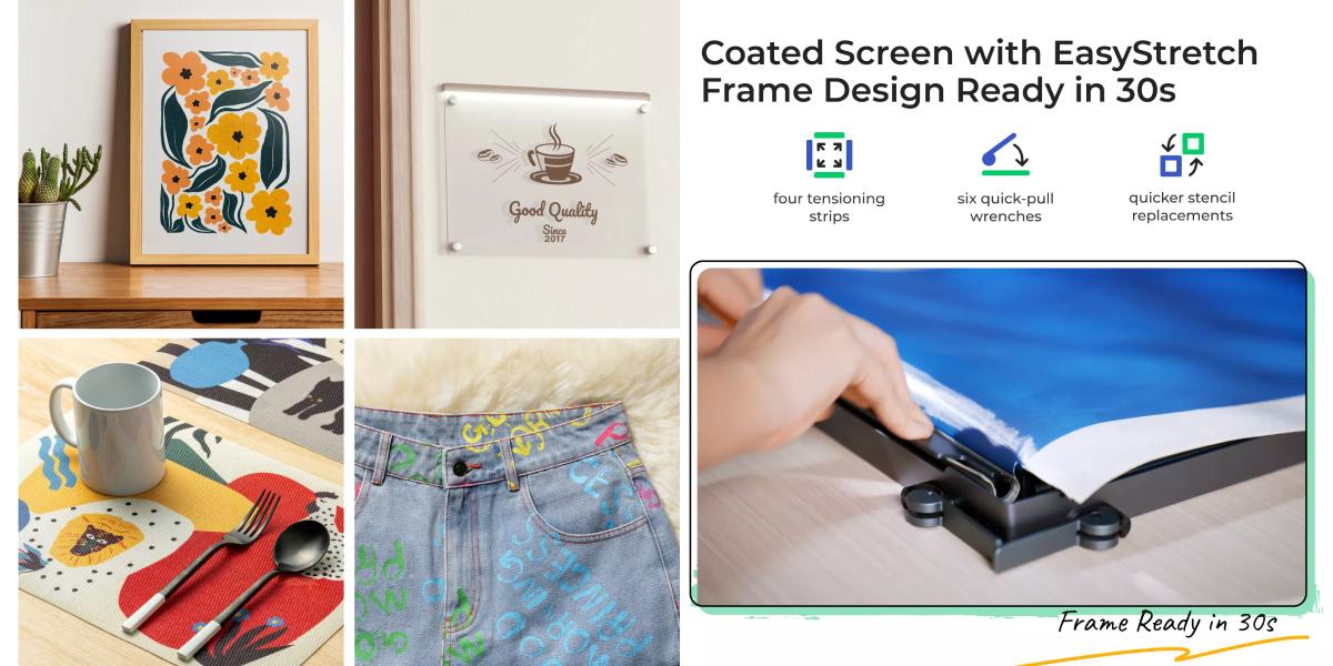 Screen printing: finished works