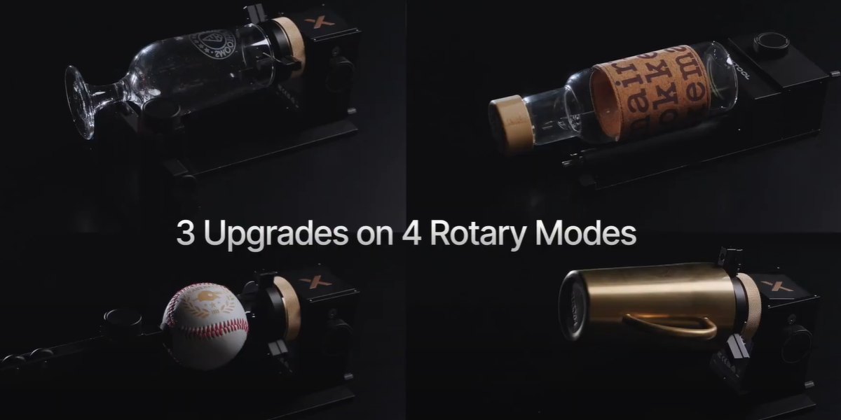 xTool RA3: доступні для гравіювання форми