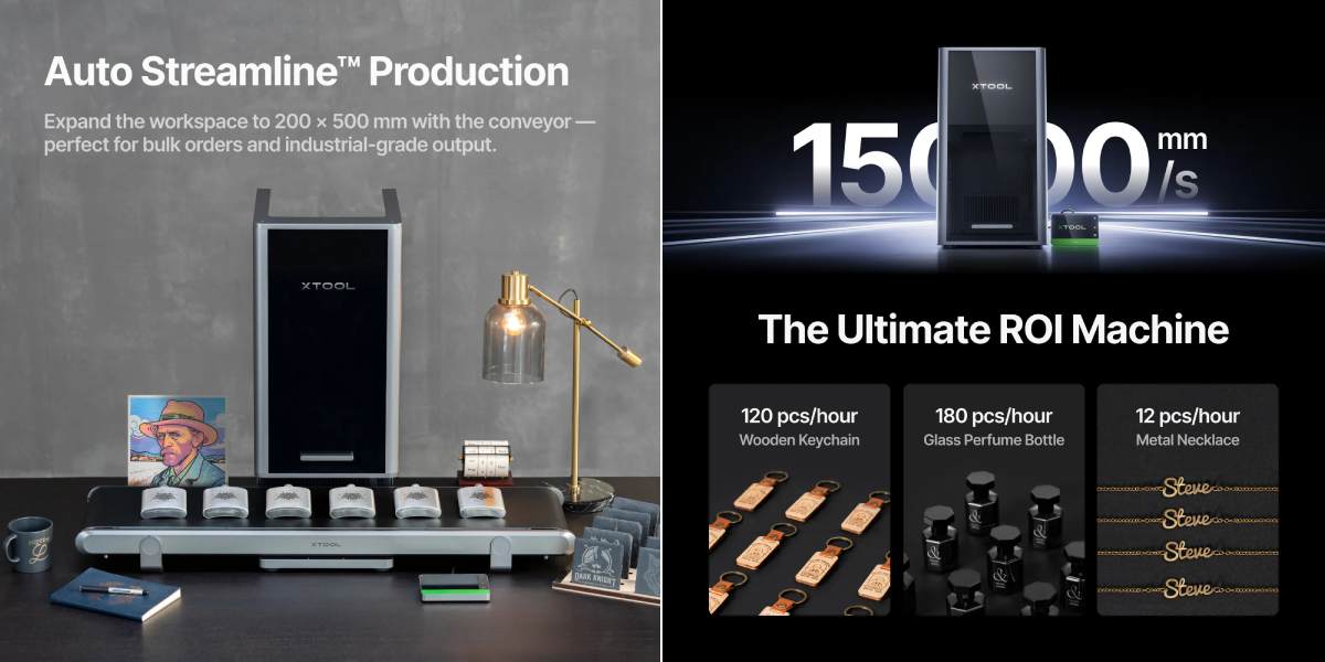 Набір для лазерного гравіювання xTool F2 Ultra (single) Deluxe Bundle, особливості