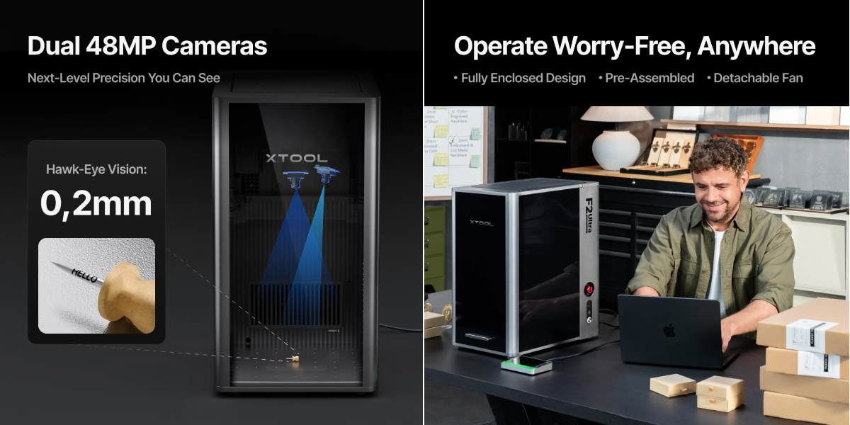 xTool F2 Ultra Standalone промислове використання для широкого спектра завдань