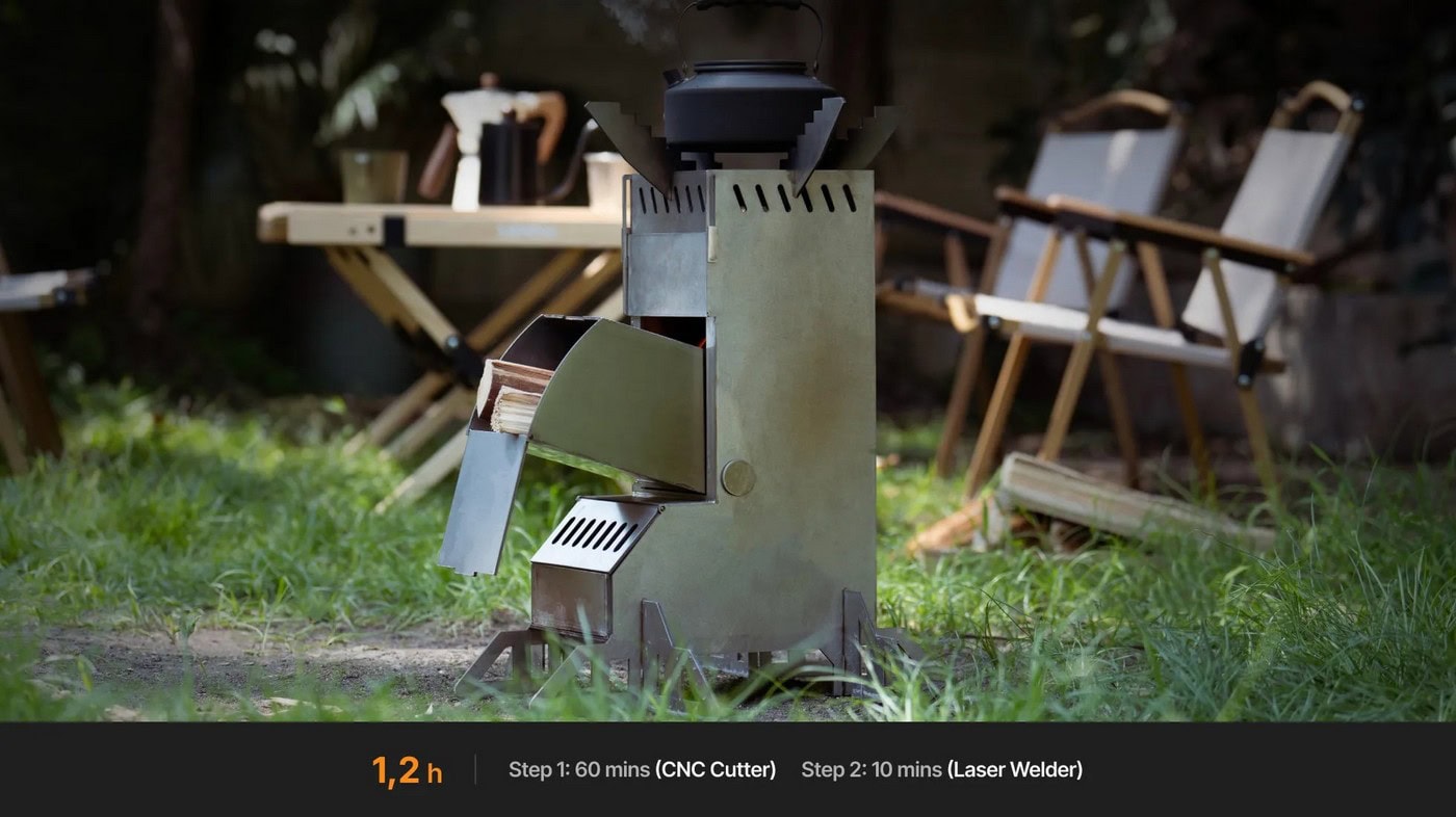 Лазерний зварювальний апарат із різаком ЧПУ для металу xTool MetalFab 1200W