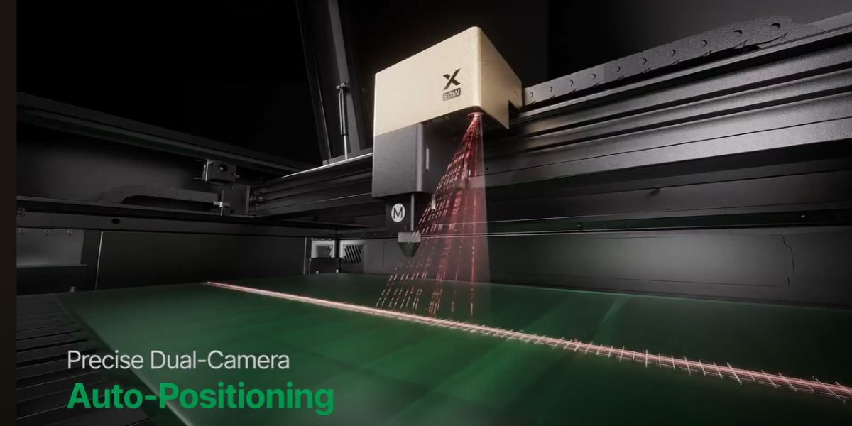 xTool P3 80W cameras: positioning and control