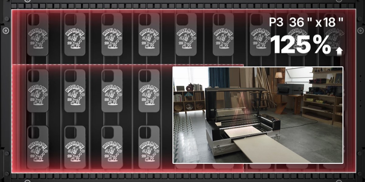 xTool P3 80W All-in-One Bundle: широкі можливості для пакетного гравіювання