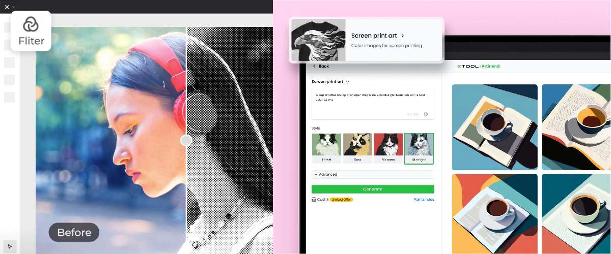 Можливості кольорового друку на трафаретному принтері xTool