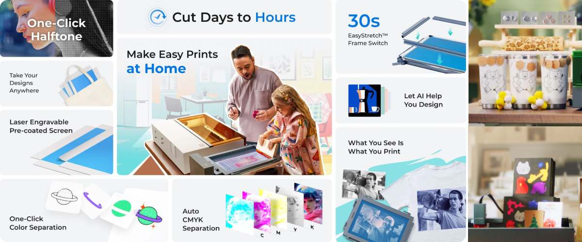 Можливості трафаретного принтера xTool