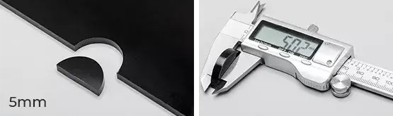 Cutting wood and acrylic in one pass