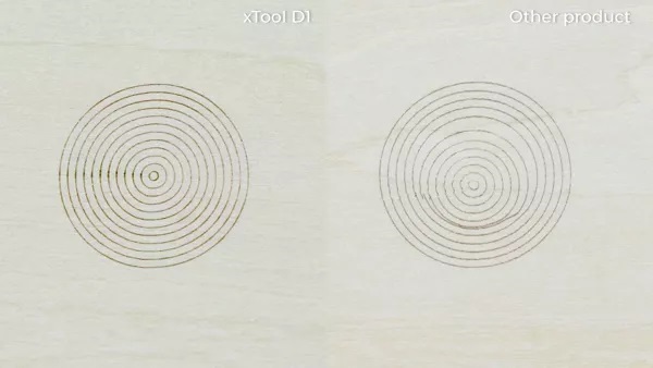 xTool D1 - Engraving fine vector graphics
