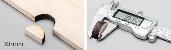 Cutting wood and acrylic in one pass